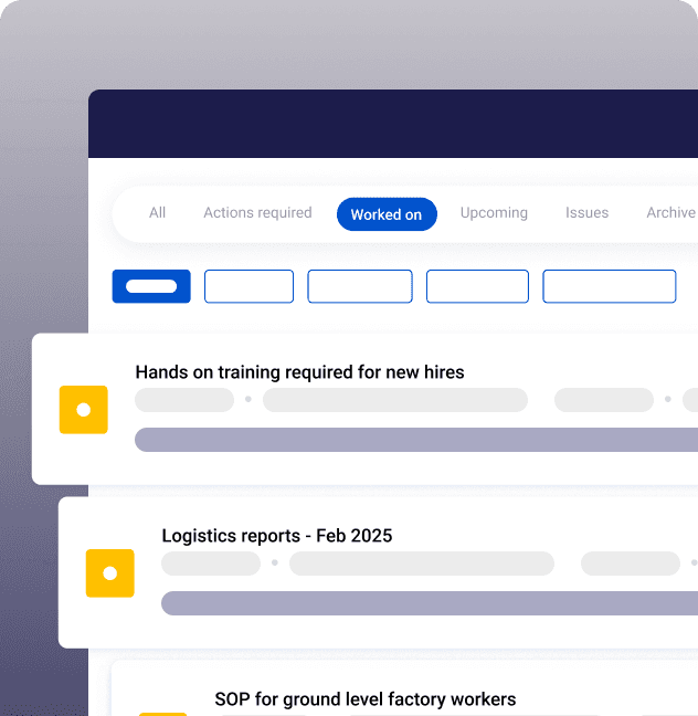 Communication - Visual representation of Learn from past success stories and failures, and leverage those experiences by saving all your lean information in one place.