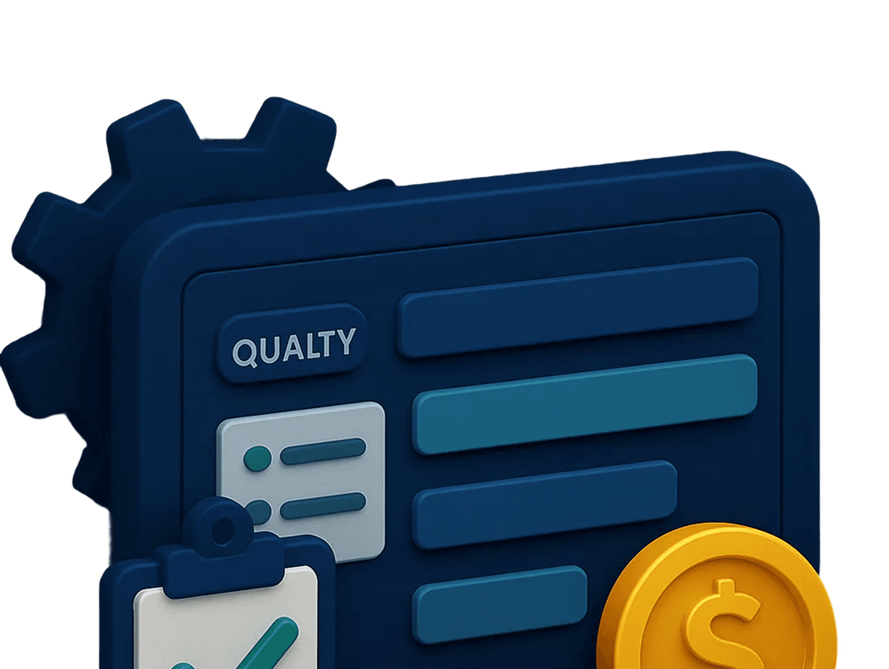 Standardize, track, and accelerate quality management - Hero illustration showcasing the main product or service