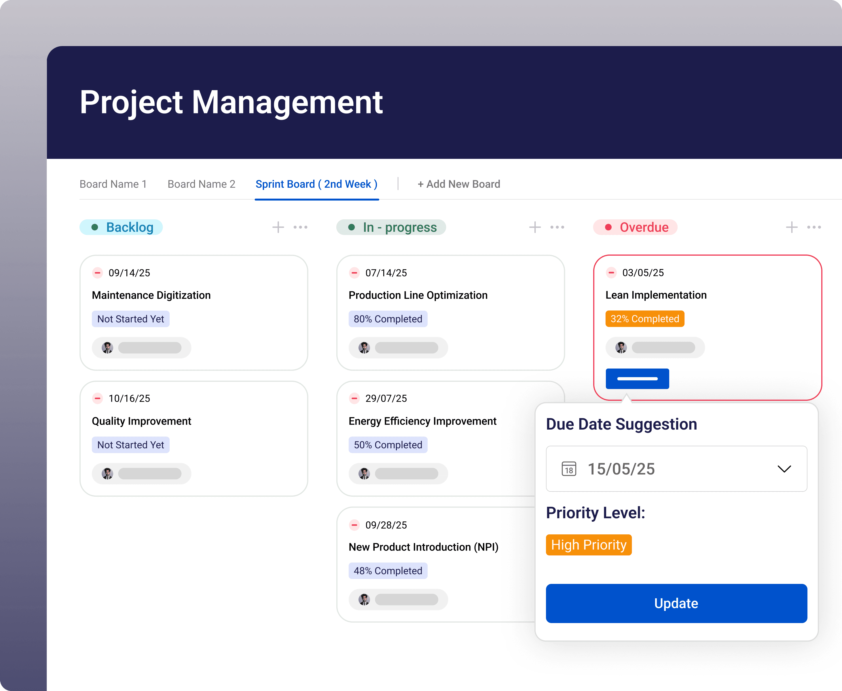 Automated due dates - Visual demonstration