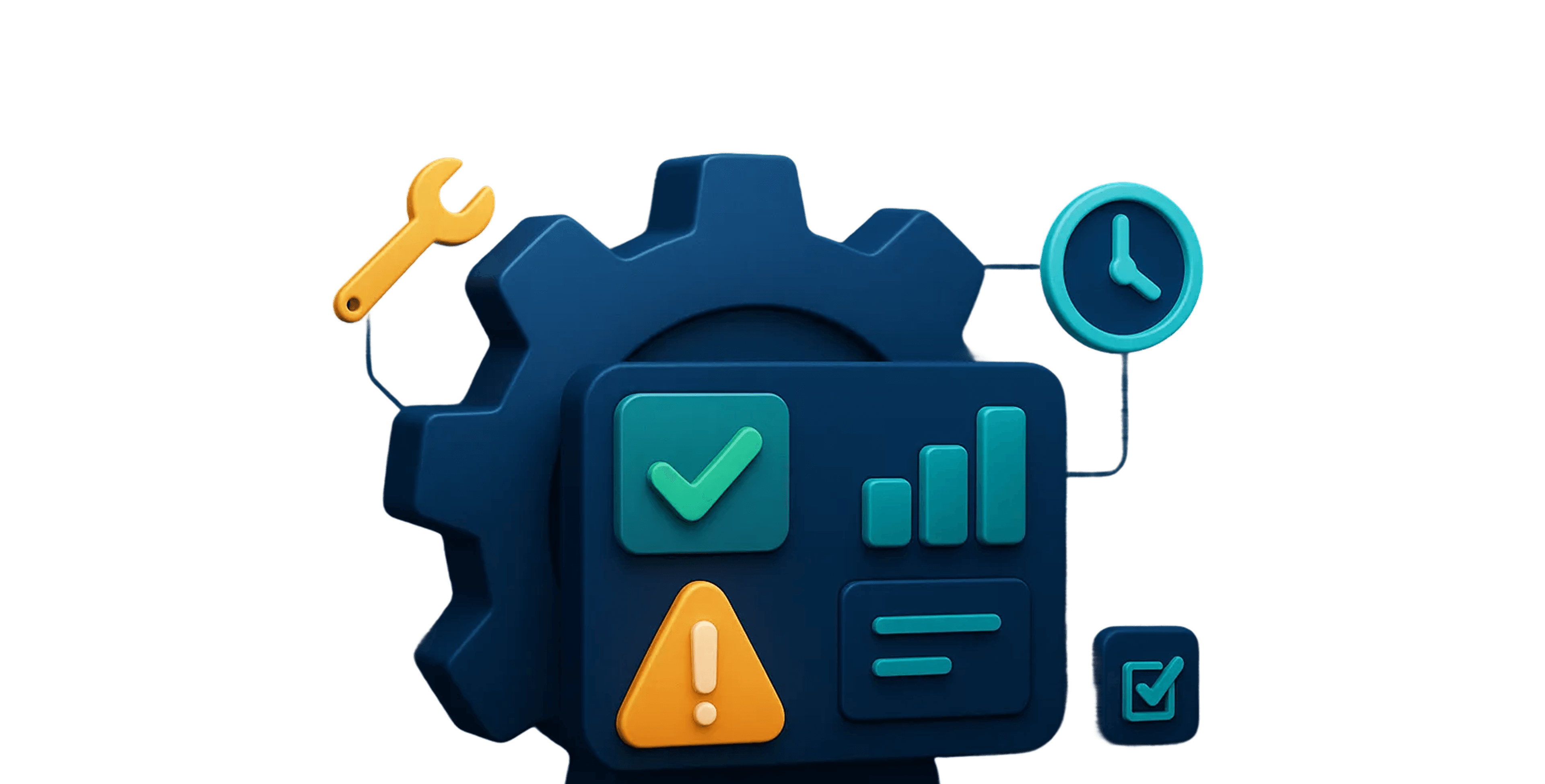 Empower operators to own equipment reliability - Hero illustration showcasing the main product or service