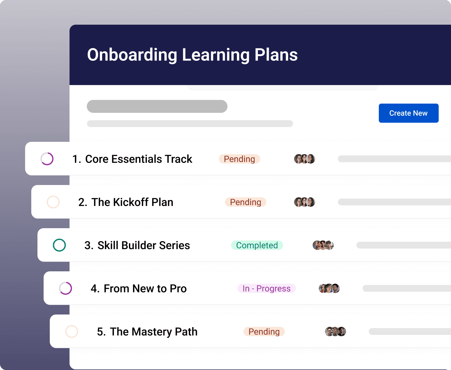 ACCELERATE ONBOARDING, Accelerate onboarding with structured learning plans - Visual demonstration