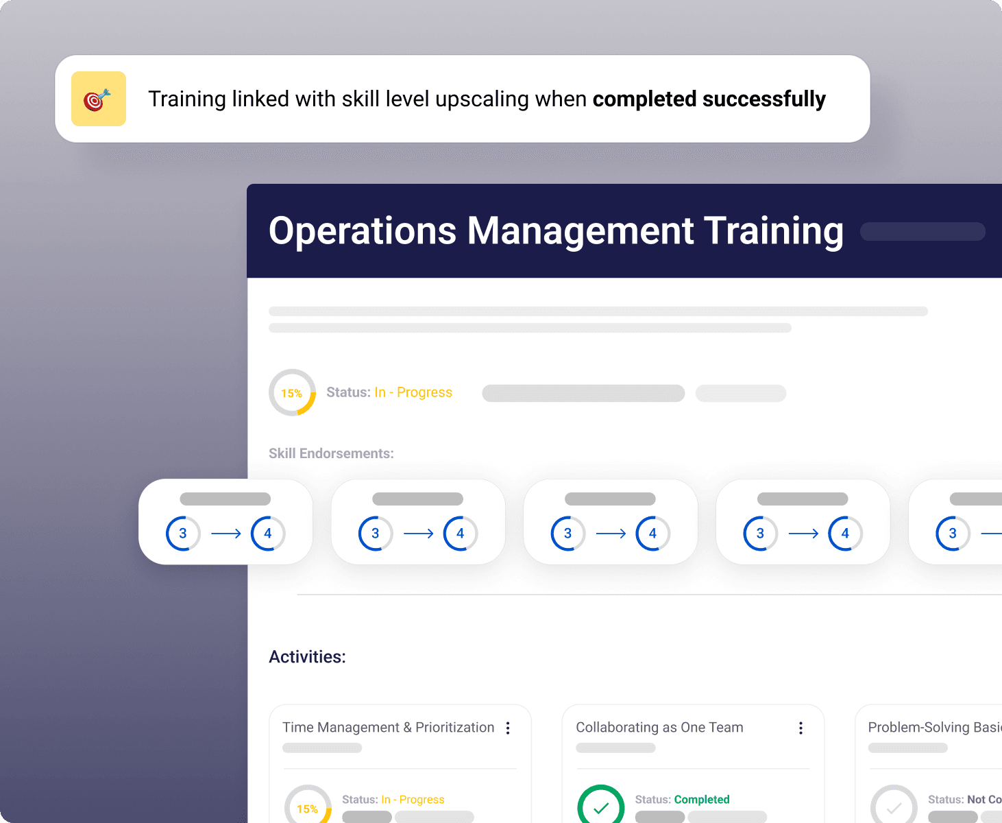 AUTOMATE UPSKILLING, Connect training to your skills matrix automatically - Visual demonstration