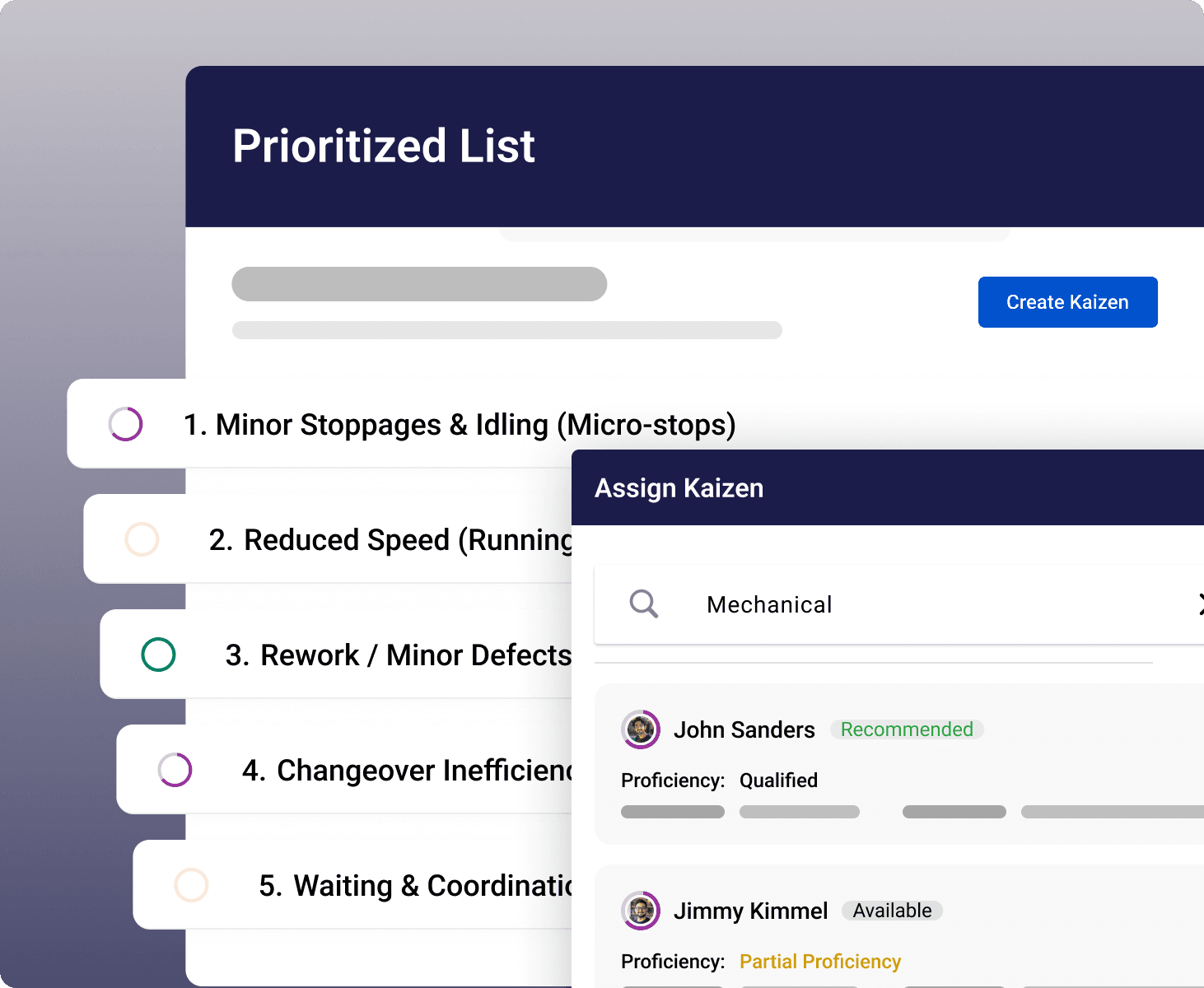 TAKE ACTION, From prioritization to project kick-off in one click - Visual demonstration