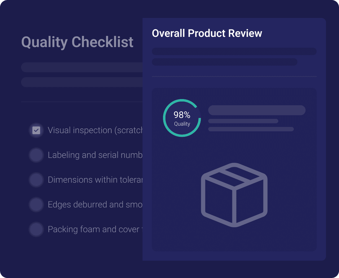 , End of line quality checklist - Visual demonstration