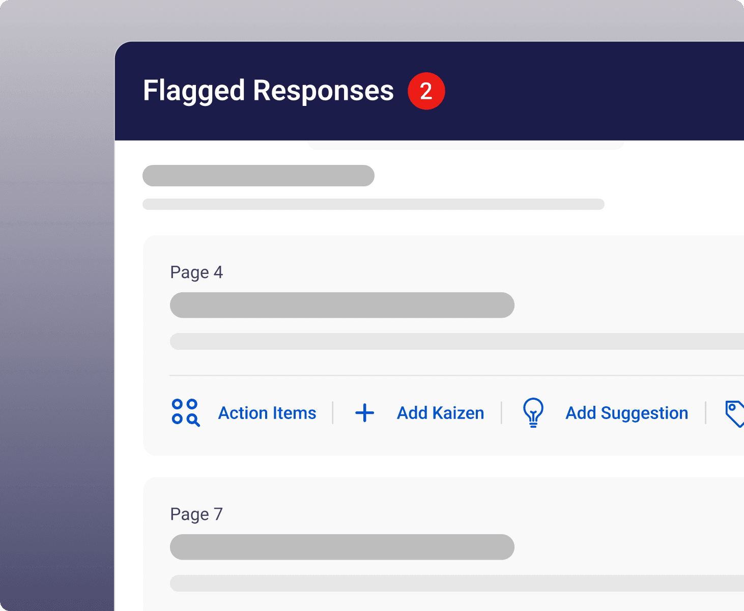 flagged responses, Enhance the accuracy and reliability of your documentation process - Visual demonstration