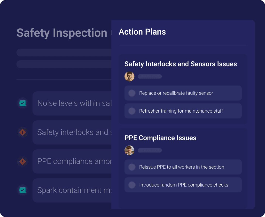 , Safety inspections - Visual demonstration