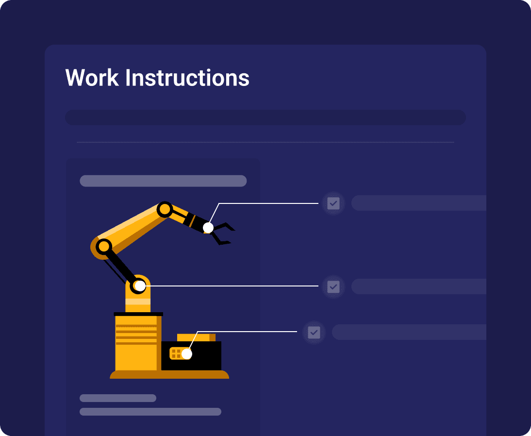 , Work instructions - Visual demonstration