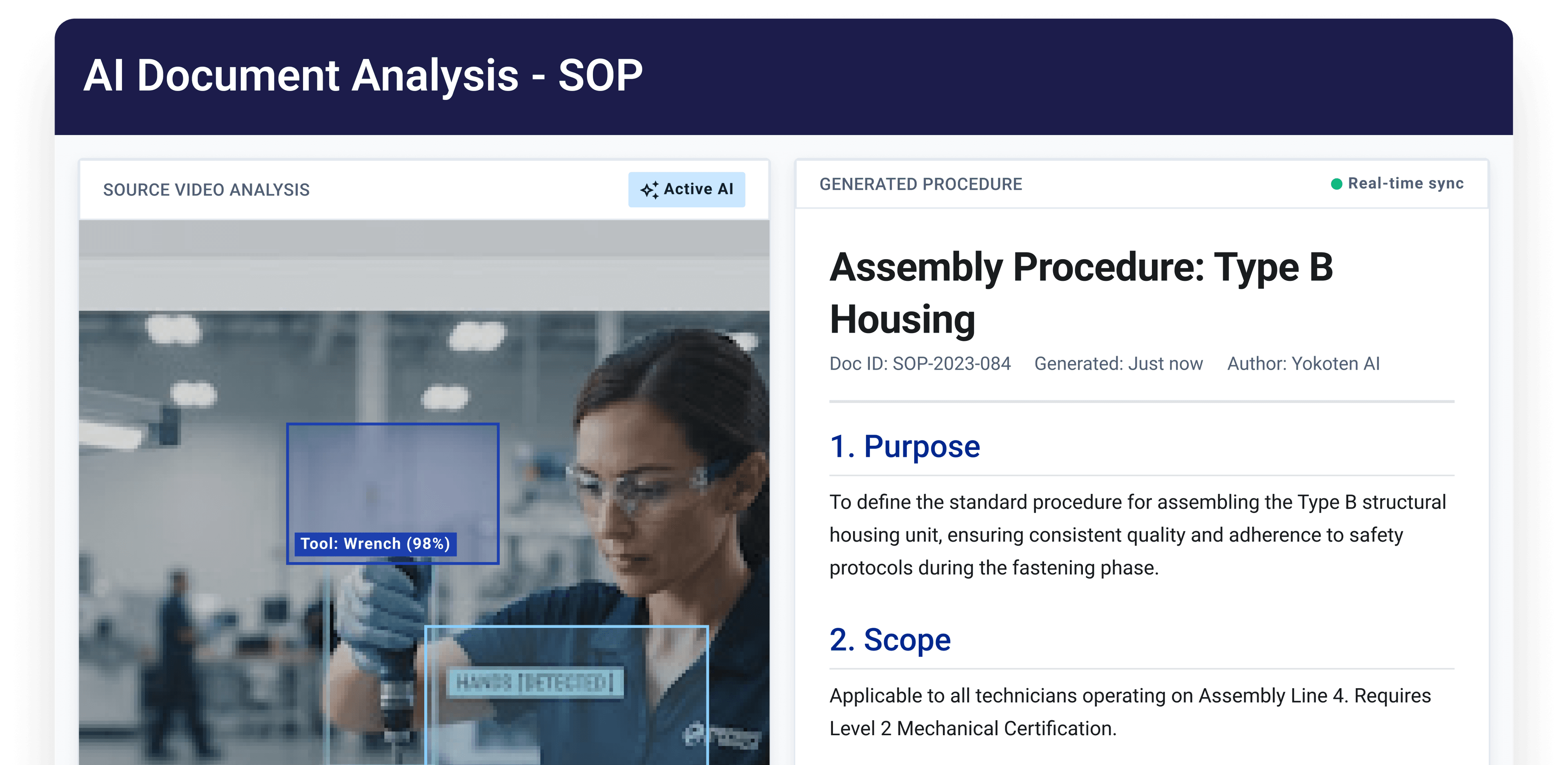 Every SOP. From One Video. - Hero illustration showcasing the main product or service