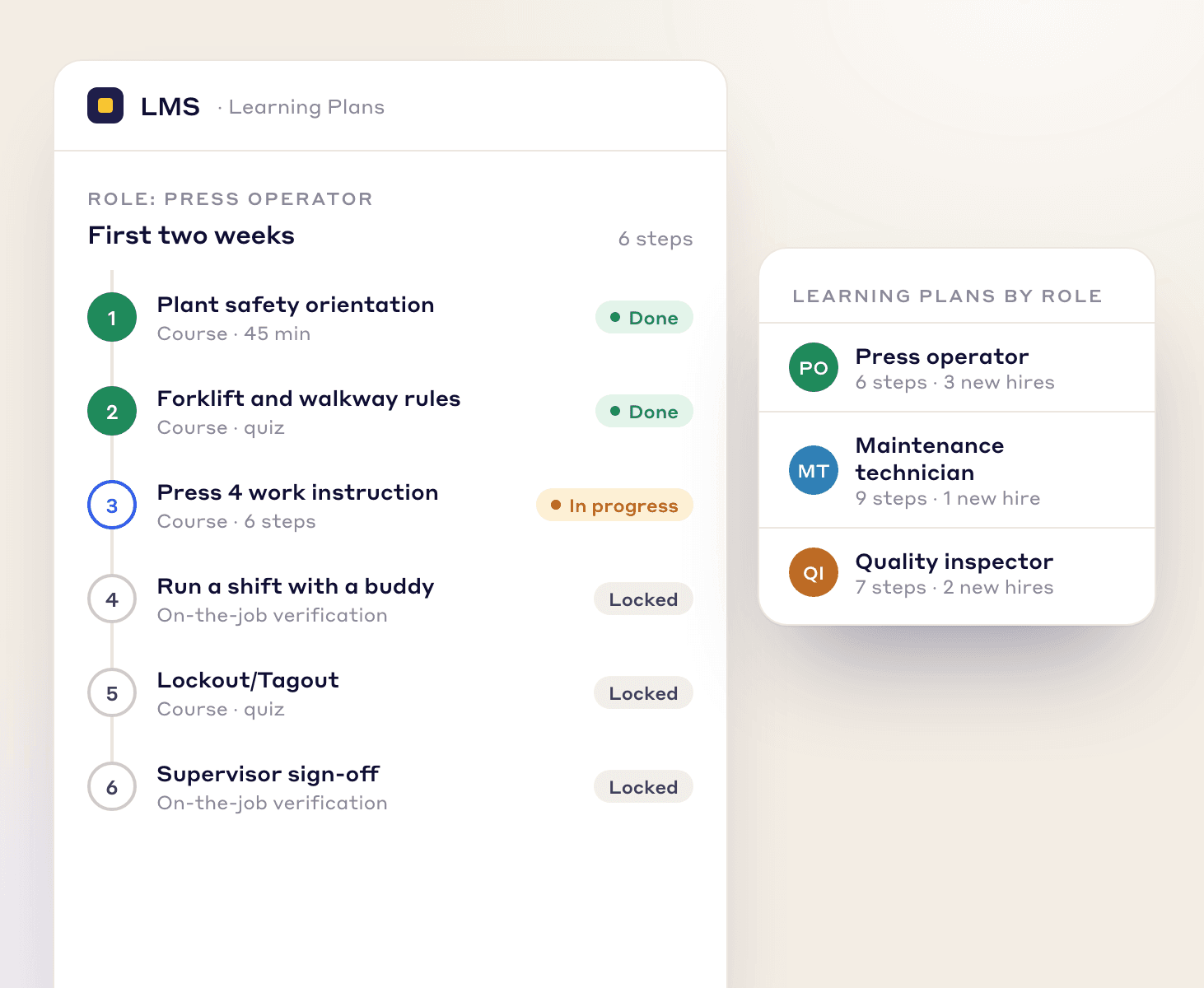 ACCELERATE ONBOARDING, Onboard new hires with structured learning plans - Visual demonstration