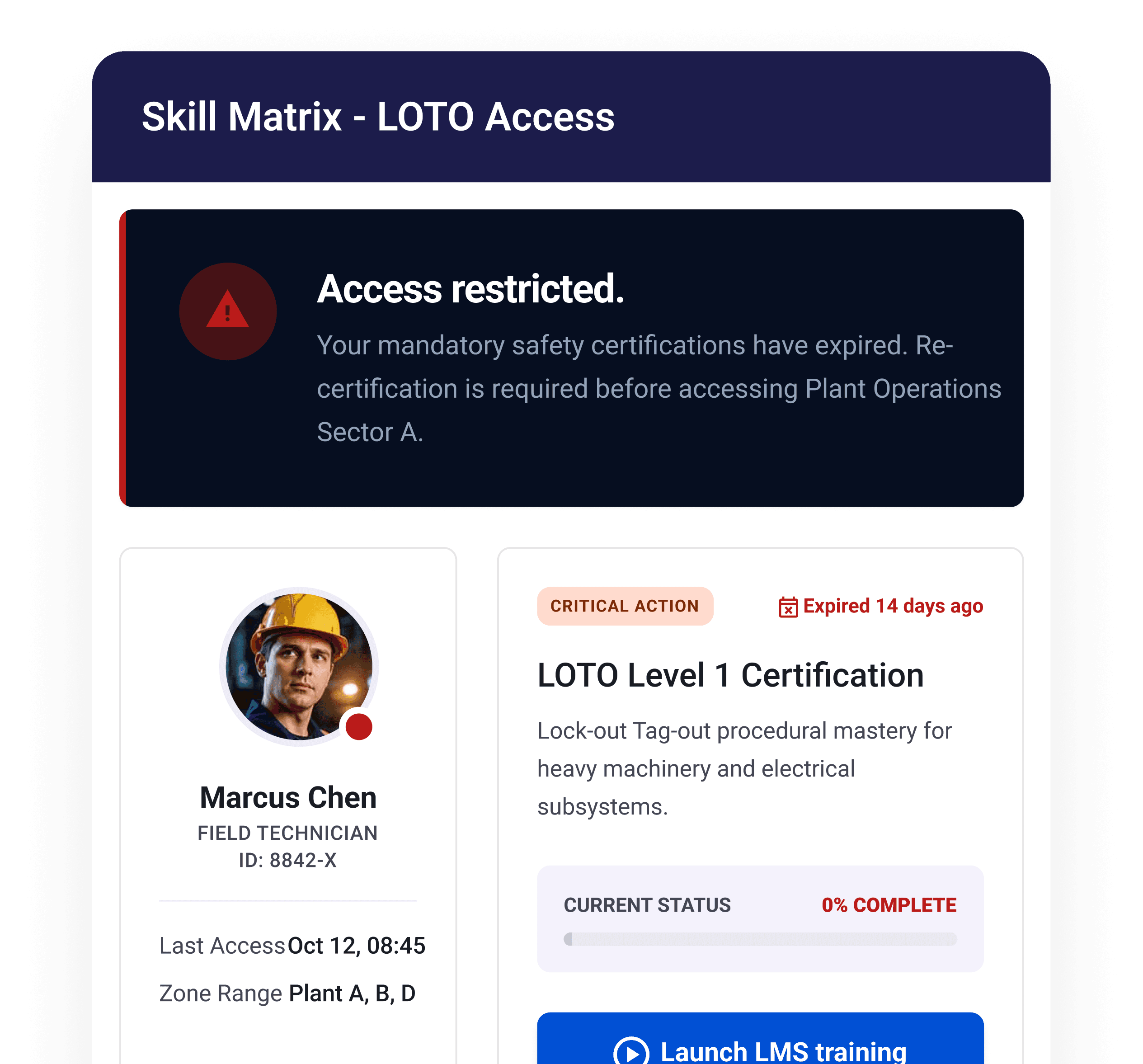 Skills matrix image not found