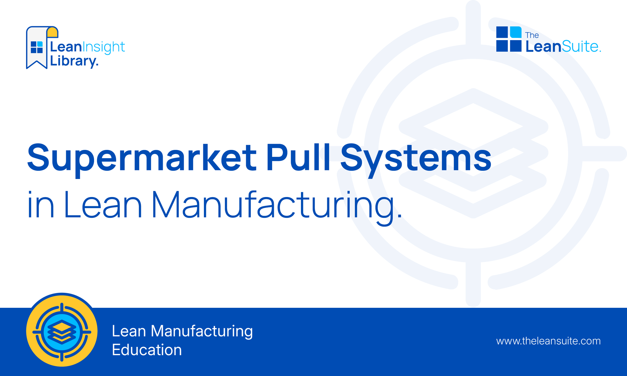 Supermarket Pull Systems in Lean Manufacturing