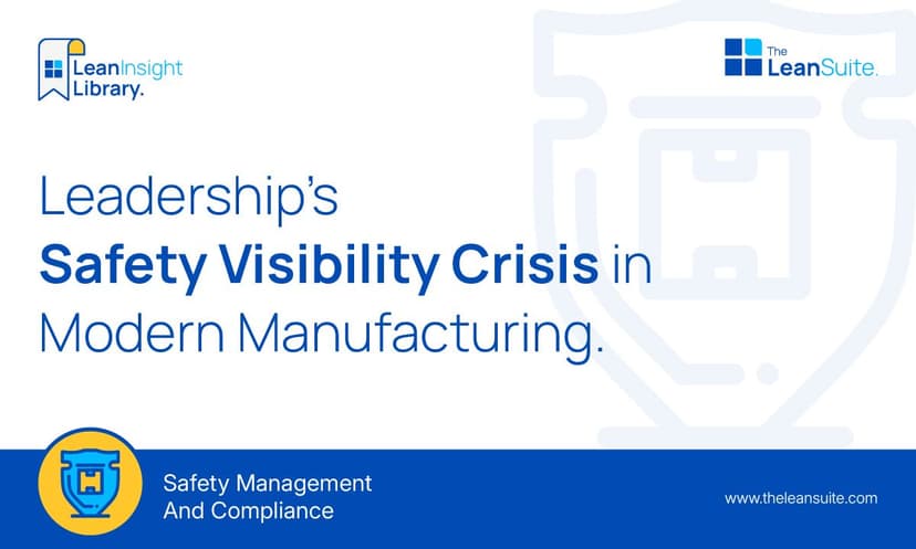 Leadership's Safety Visibility Crisis in Modern Manufacturing