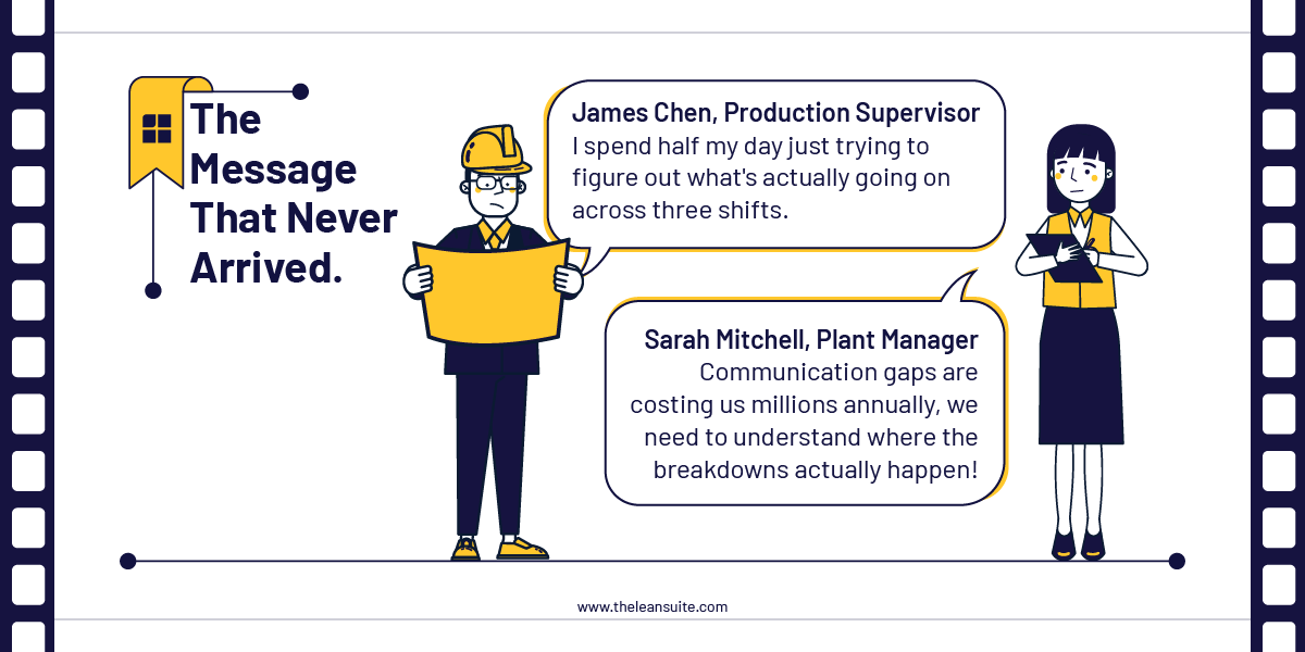 communication-breakdown-manufacturing-message-lost-coordination-waste_Pilot Poster