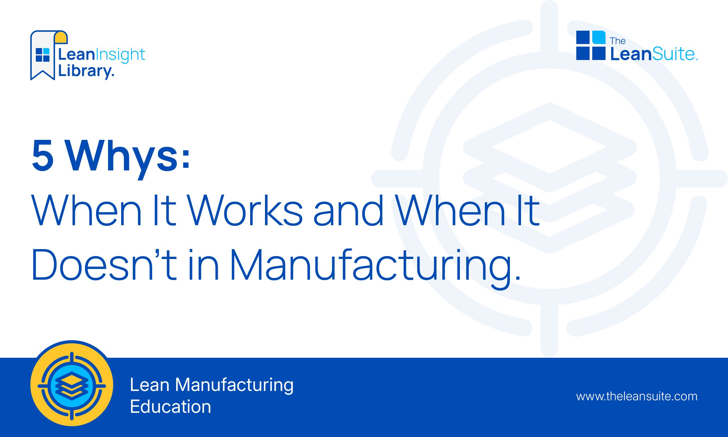 5 Whys : When It Works and When It Doesn't