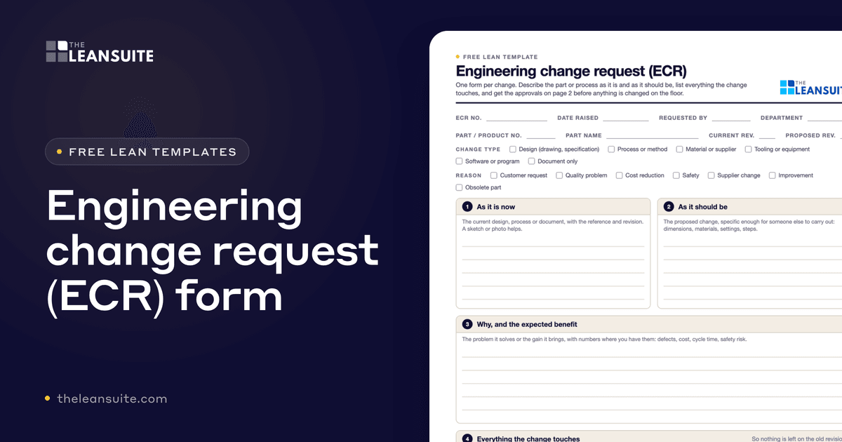 Engineering Change Request Form: Free ECR | LeanSuite